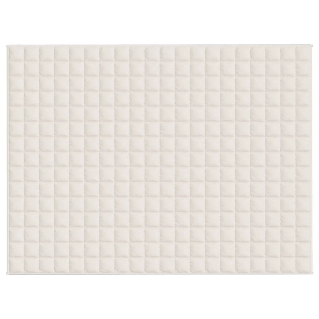 Coperta Ponderata Crema Chiaro 152x203 cm 11 kg Tessuto 3154820