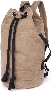 Borsa a sacco in canapa - Borsa a weekend - L - Marrone scuro