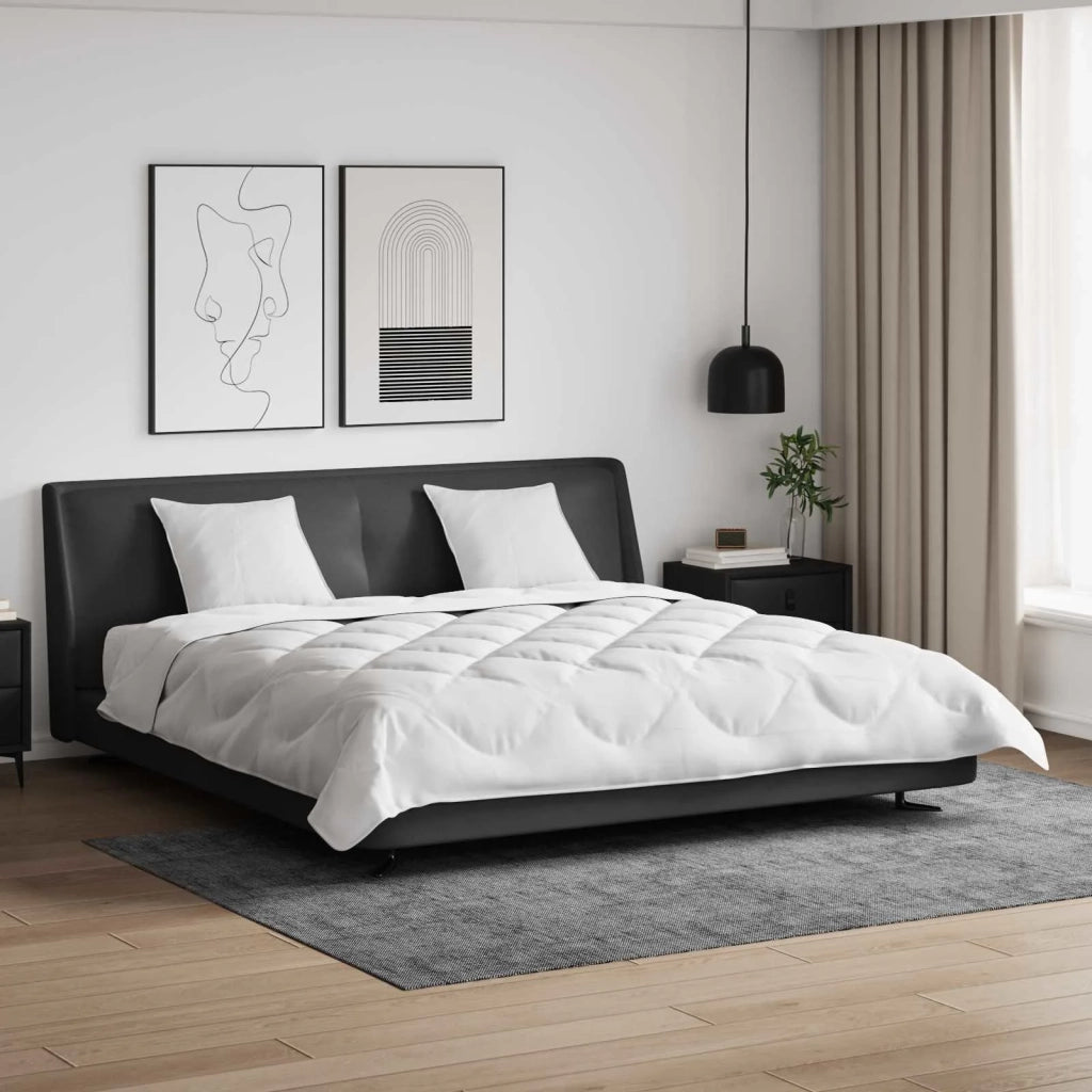Piumone | Duvet con Cuscini con cuscino 3 pz Bianco Microfibra