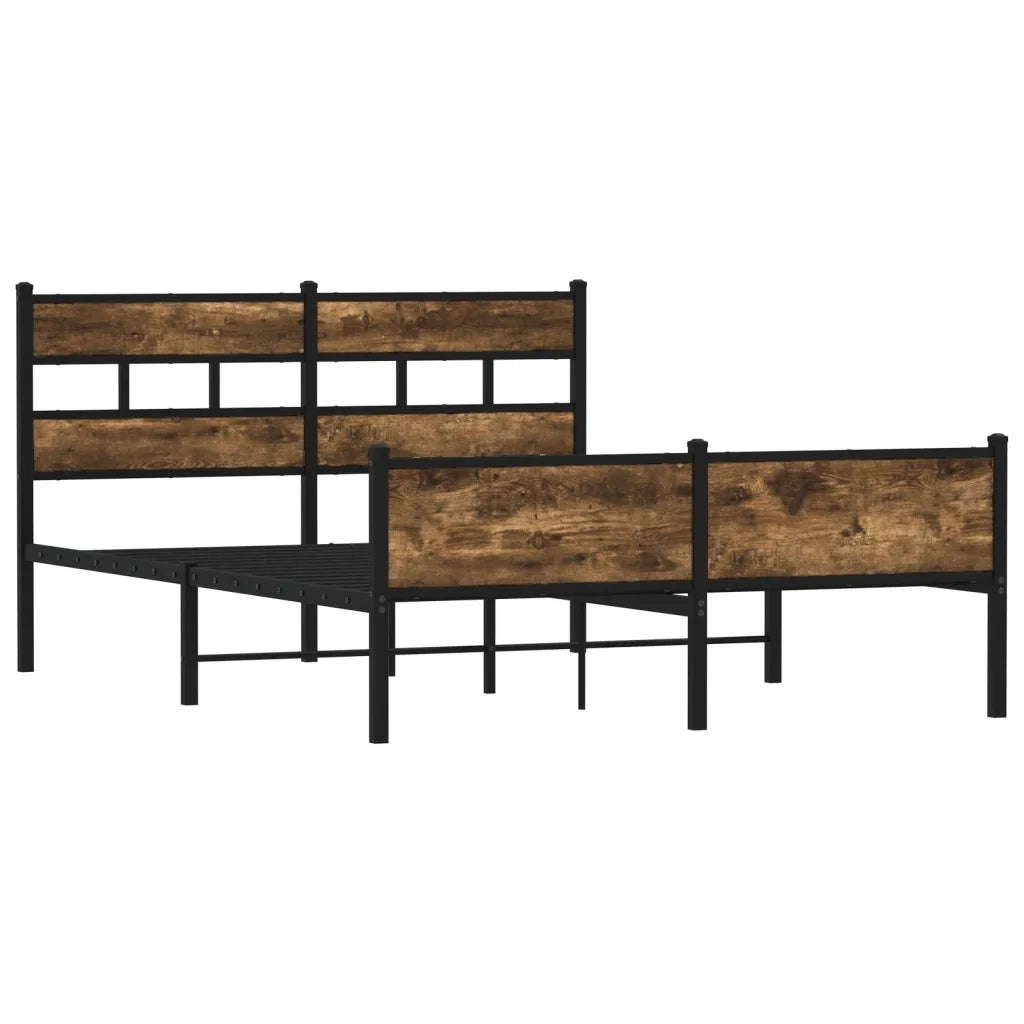 Giroletto senza Materasso Rovere Fumo 140x200 cm in Truciolato 4017237