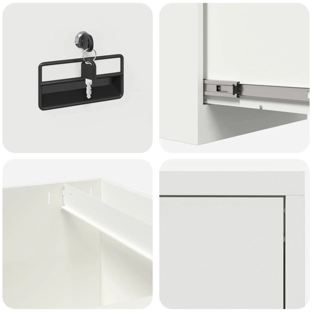 Armadio per File con cassetto Bianco 44 x 50 x 106.5 cm 891603