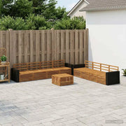 Set di divani da esterno 9 pcs Naturale 3383182