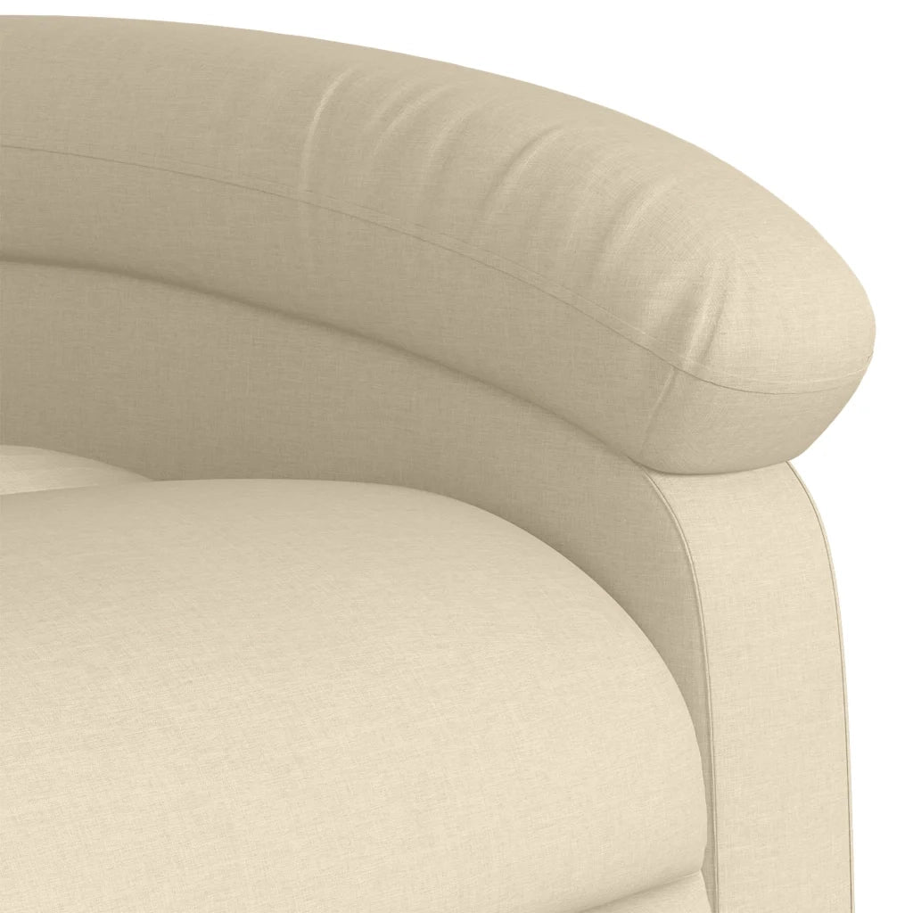 Poltrona reclinabile in tessuto color crema 3205383