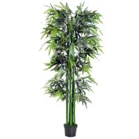Pianta di Bambù Artificiale in Vaso da 180cm per Interni ed Esterni