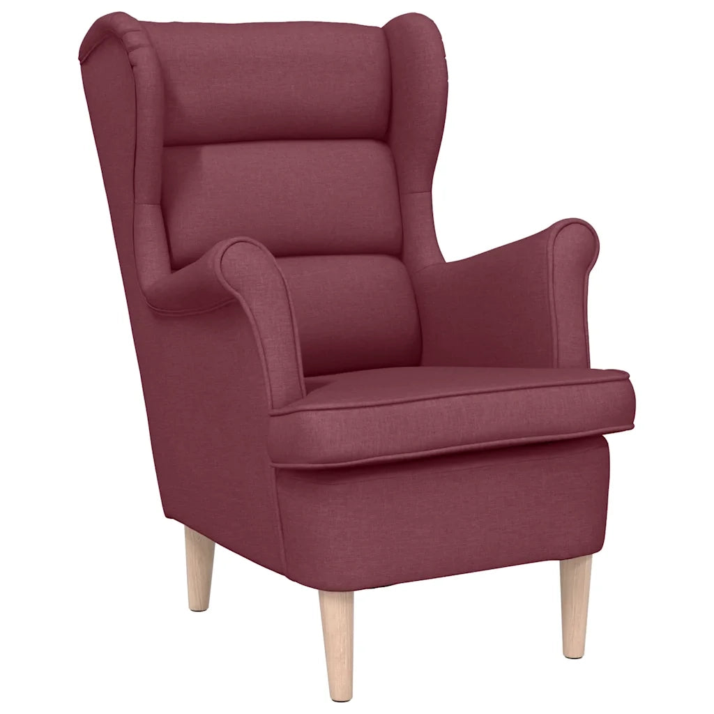 Poltrona Rosso Vino 74x84x100 cm in Tessuto 4016898