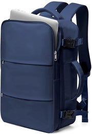 Zaino di Viaggio Leggero 45x36x20 cm per Bagaglio a Mano con Tasca per Laptop 15.6" per Uomo Donna Blu Scuro