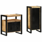 Set di mobili per il bagno 2 pcs Legno di mango massello