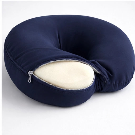 Cuscino cervicale in memory foam da viaggio e rilassamento collo sfoderabile