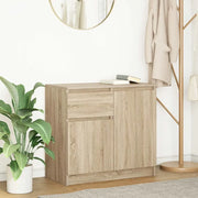 Credenza con Cassetto-Buffet-Armadio da cucina Rovere Sonoma 71x35x65 cm in Truciolato 498162