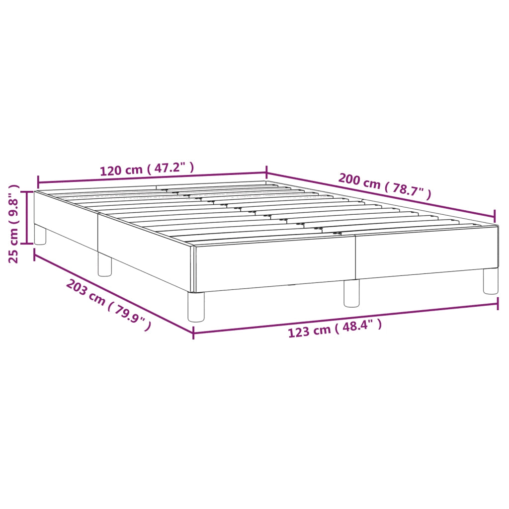 Giroletto senza Materasso Crema 120x200 cm Tessuto 346709