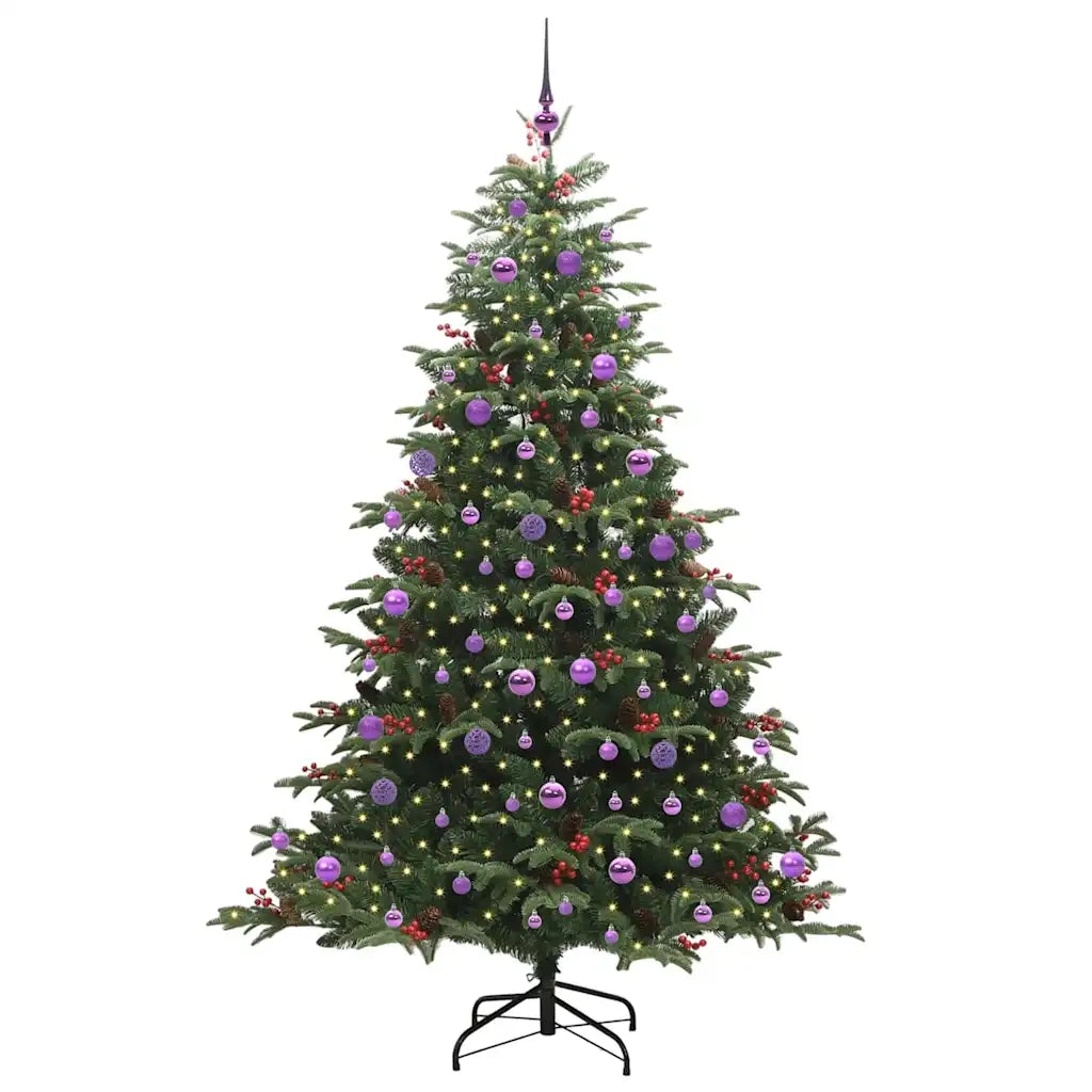 Albero di Natale artificiale con 300 LED Verde 210 cm 3395565