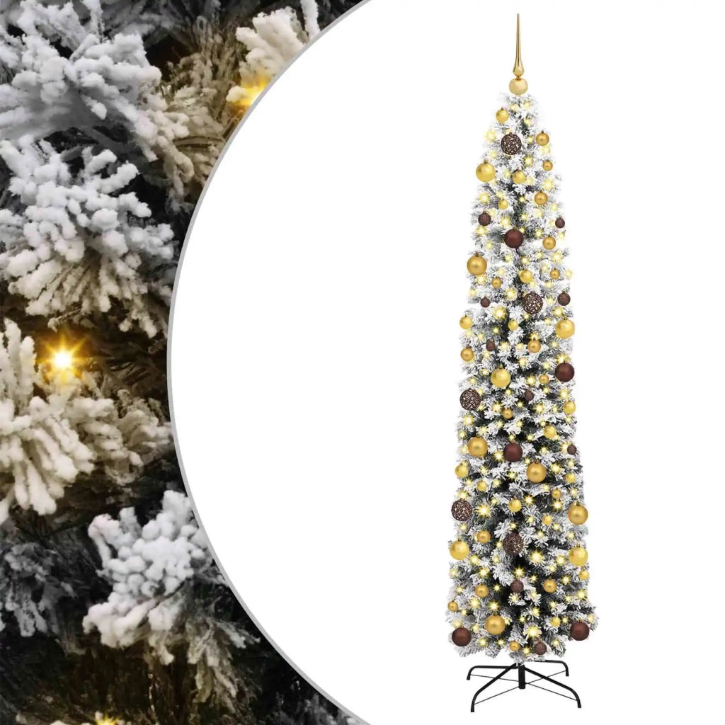 Albero di Natale artificiale con 300 LED Verde 210 cm 3395028