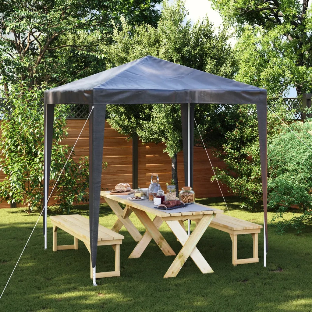 Gazebo | Pergolato per Feste Professionale 2x2 m Antracite