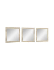 Set di 3 specchi MALMO colore sonoma 60x60x3