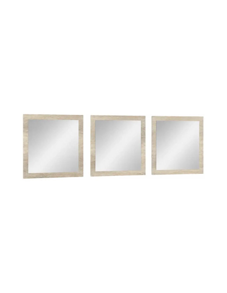 Set di 3 specchi MALMO colore sonoma 60x60x3
