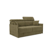 Miryam Divano letto con poggiatesta reclinabili e comfort maxi - design compatto in morbido tessuto smacchiabile T31 149 cm verde felce