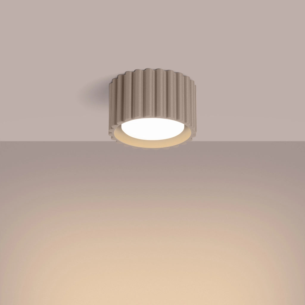 Lampada da soffitto AURA 1 taupe Gx53