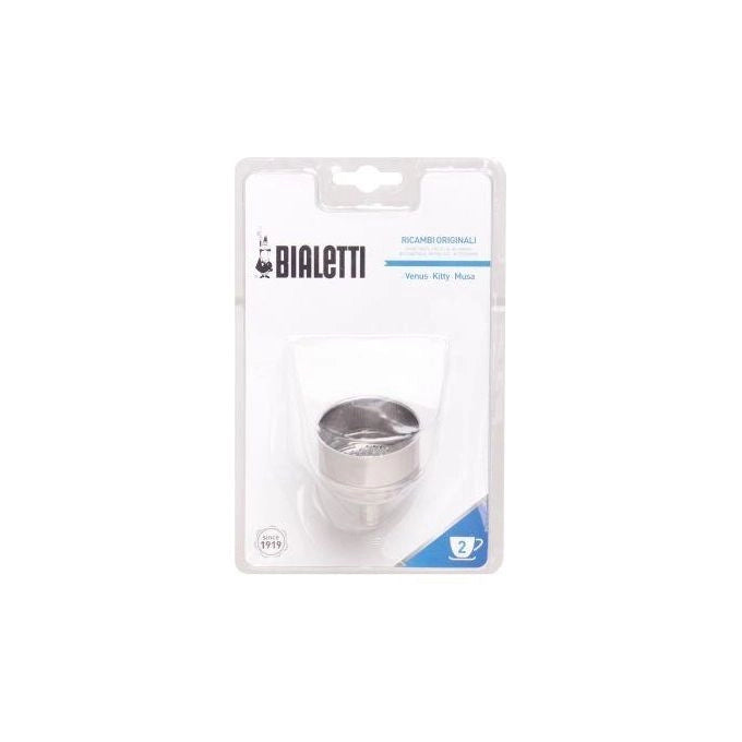 Bialetti 0800501 Imbuto Ricambio Caffettiera Moka 2 Tazze Venus Kitty Musa colore Acciaio Inox
