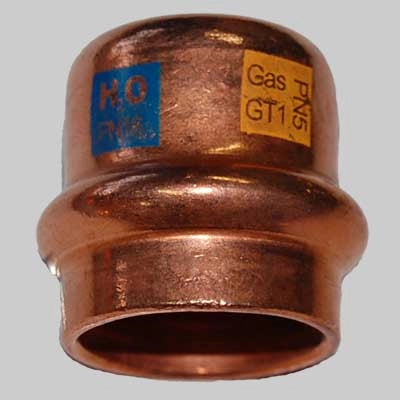 TAPPO FEMMINA RAME A PRESSARE  28     MADE IN ITALY