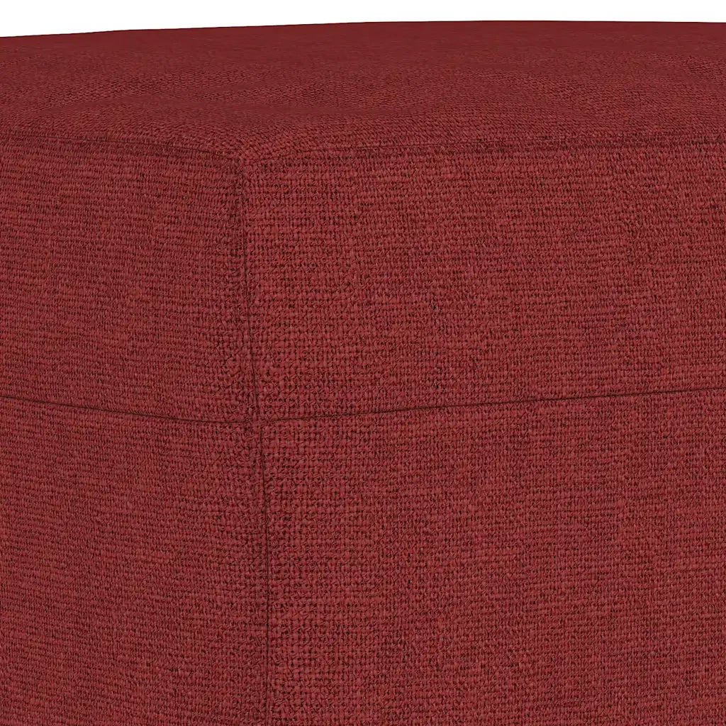 Panca-Sgabello Rosso Vino 100x35x41 cm in Tessuto 725530