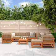 Set Lounge da Giardino 10 pcs Marrone Cerato 3418115