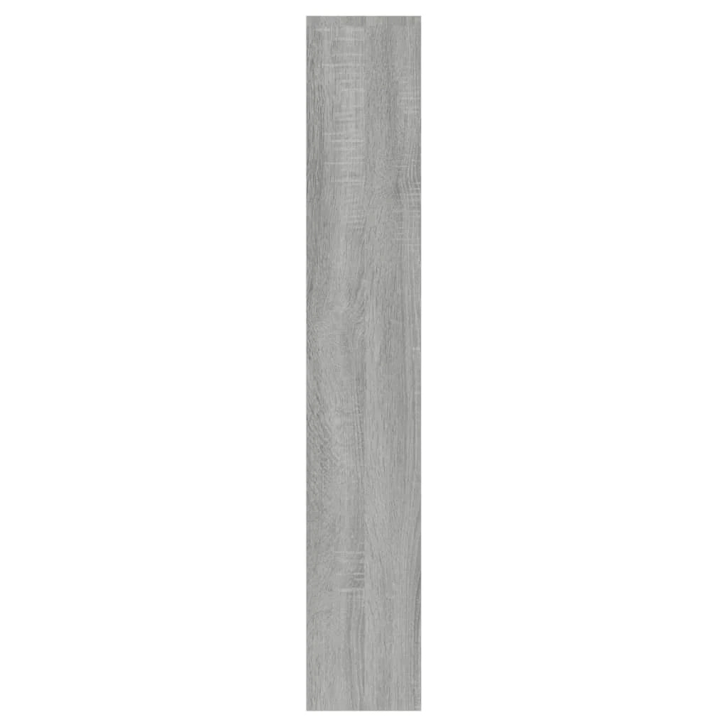 Scarpiera mobiletto portascarpe mobile per ingresso/corridoio/soggiorno con specchio 3 ripiani rovere Sonoma 63 x 17 x 102,5 cm grigio 02_0021884