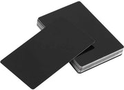 Cartucce per graveatura personalizzata 50 pezzi - Bianco Alluminio - Etichette di cassa personalizzabili - Carte di identificazione personalizzate - 86x54mm - Resistente agli urti