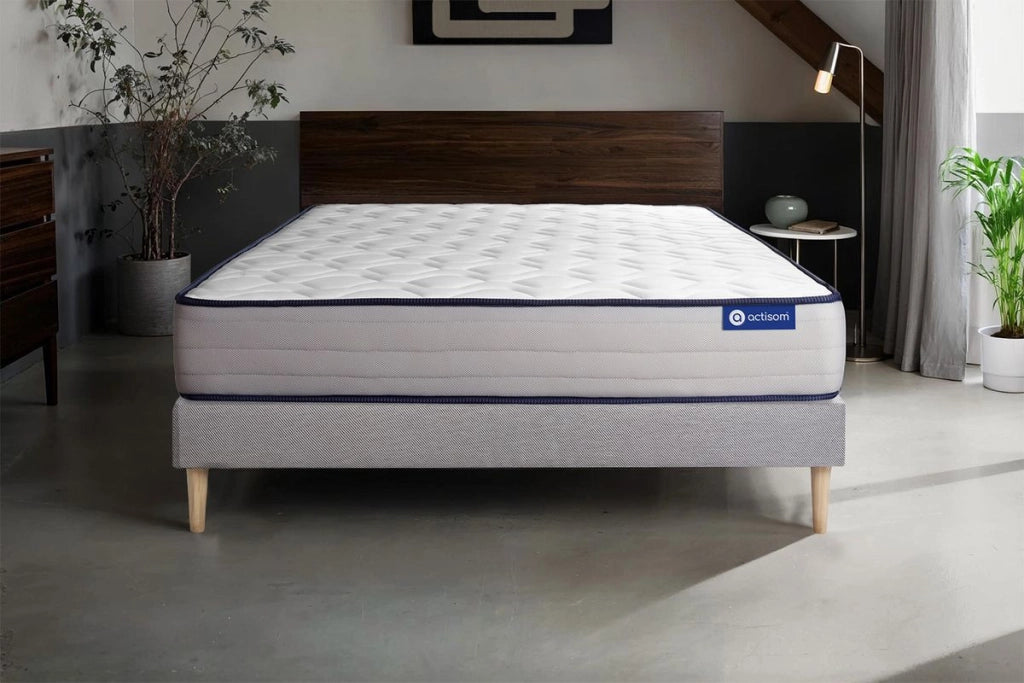 Kit rete e materasso Actilatex form 120x200cm - Spessore : 22cm - Lattice e memory foam - rigido