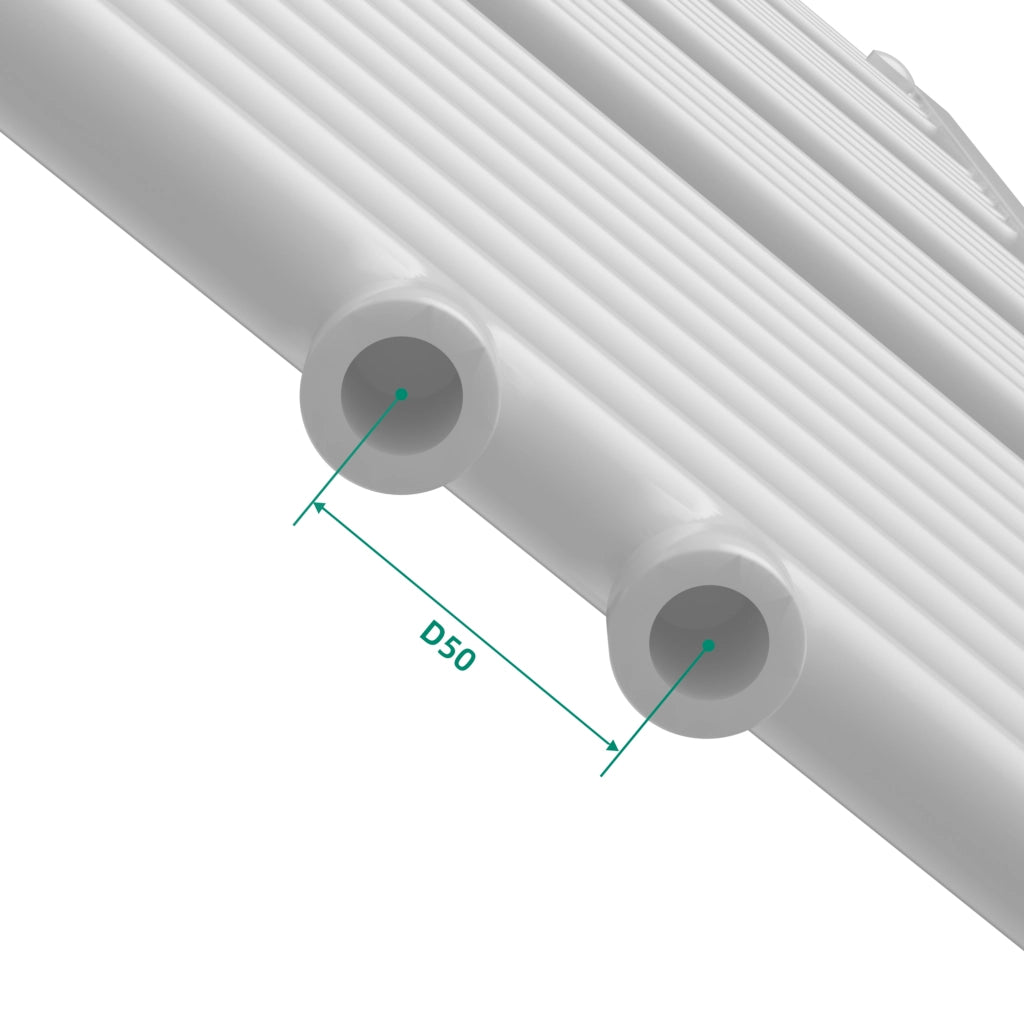 Scaldasalviette da Parete Voss 160 x 60 cm Bianco [neu.haus]