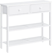 Consolle in legno e metallo - 75 x 24 x 75 cm
