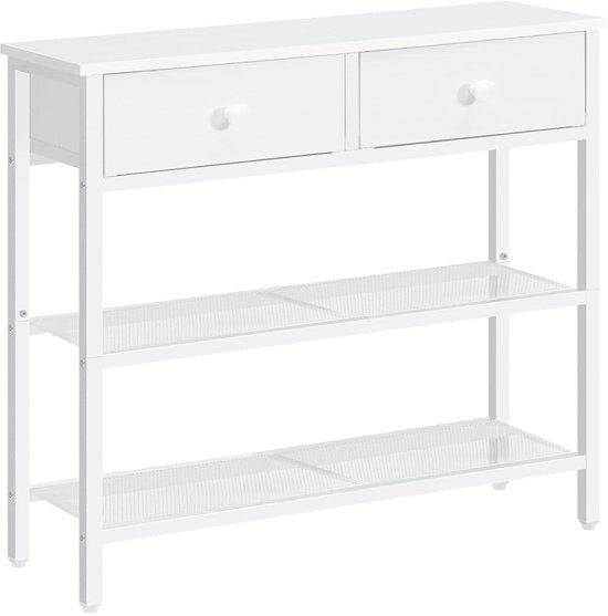 Consolle in legno e metallo - 75 x 24 x 75 cm