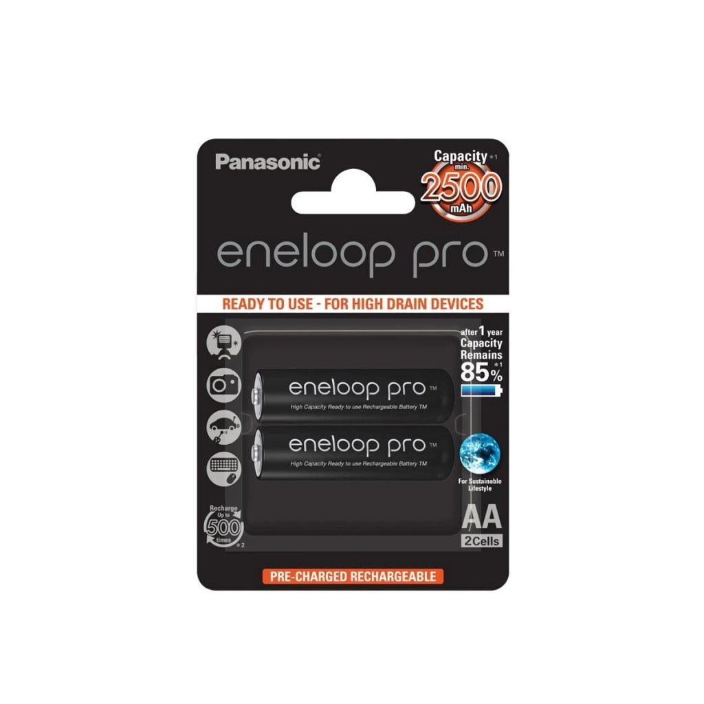 Panasonic 2500mAh, 1.2V Batteria ricaricabile Stilo AA