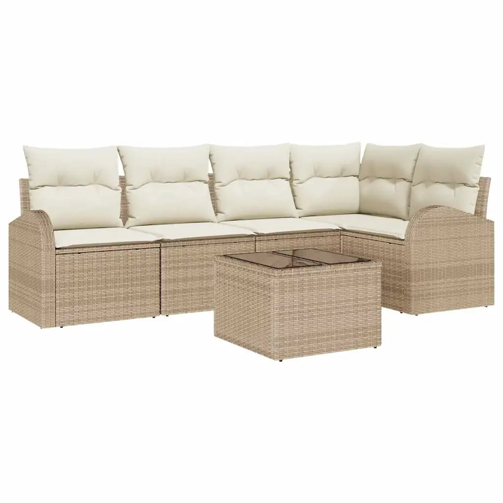 Set di divani con cuscino Beige Poliestere 3346051