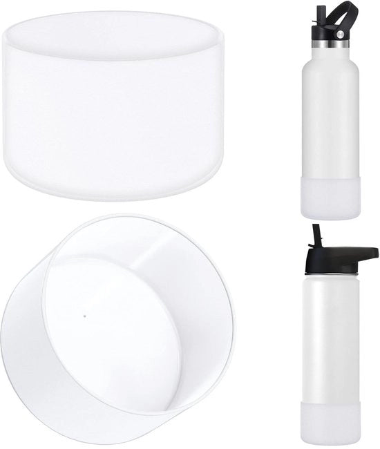 Scarico per bottiglia d'acqua - Protezione in silicone - Bumper trasparente - Protezione per la bottiglia d'acqua - Adatto per bottiglie di acqua da 0,5 a 1,5 litri