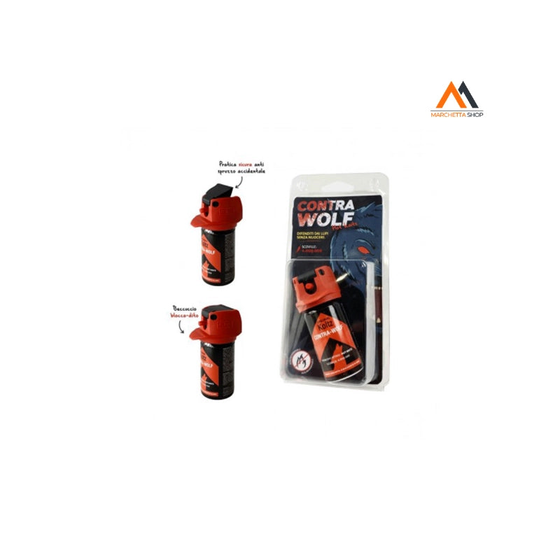 SPRAY ANTIAGGRESSIONE ALLONTANA LUPI 'CONTRA WOLF' ml 40