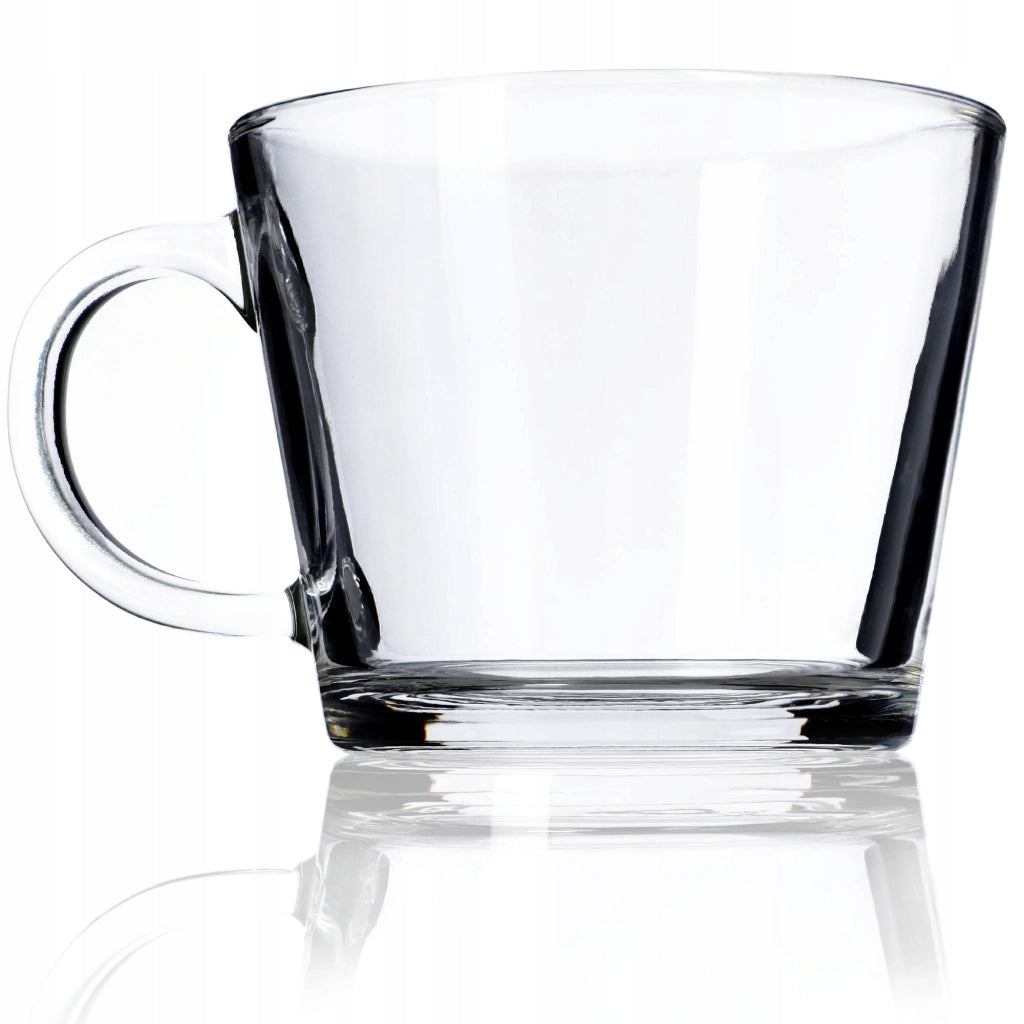 Set di 6 bicchieri KADAX da 380 ml con manico per tè, caffè e altre bevande.