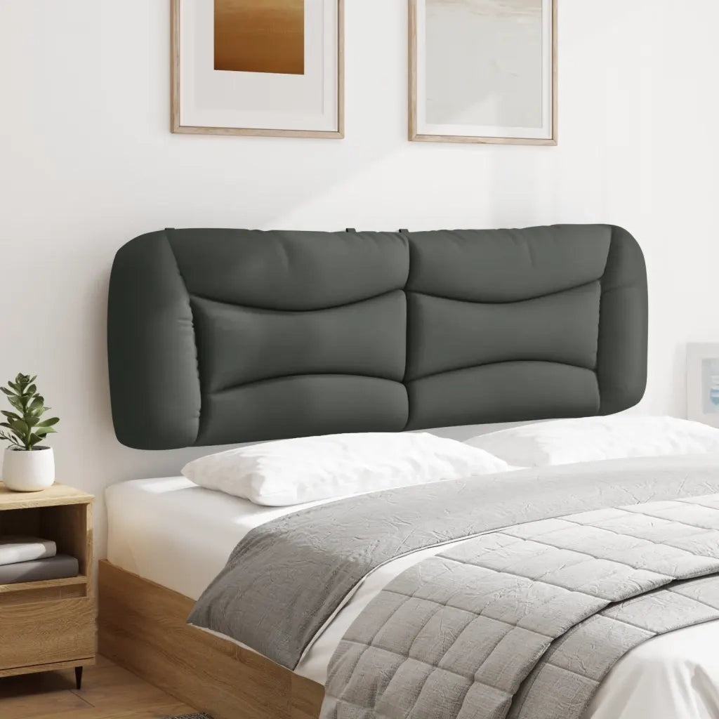 Cuscino Testiera Hvar Grigio Scuro 160 cm in Tessuto 374589