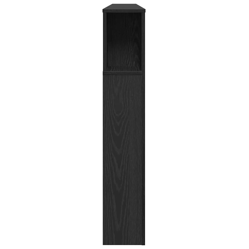 Testata del letto Rovere Nero Legno ingegnerizzato 862089