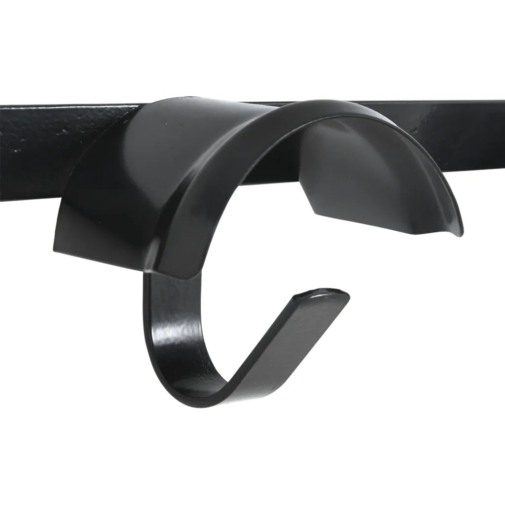 Supporto Briglie per 5 Briglie con 5 Ganci Nero in Ferro 172448