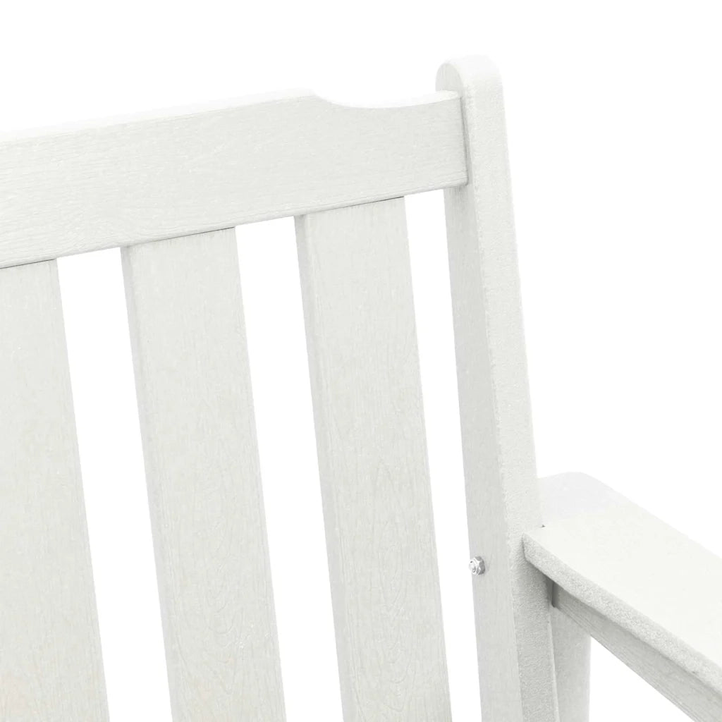 Panchina da giardino Bianco 120 x 59 x 88 cm HDPE 42006601
