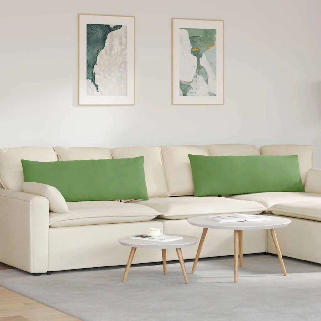 Cuscini da Divano 2 pcs Verde chiaro 120 x 40 cm 42013802