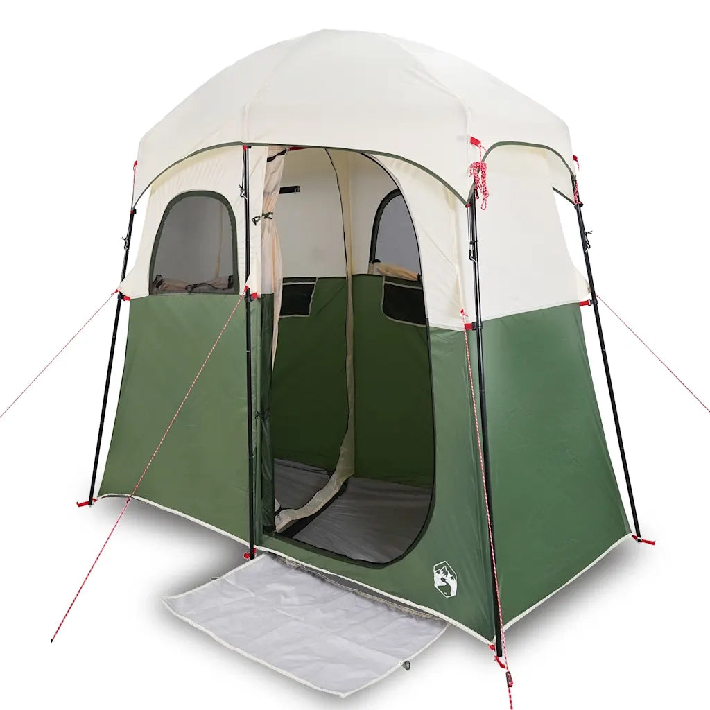 Tenda da Doccia per 2 Persone-Tenda Doccia Portatile Verde Impermeabile