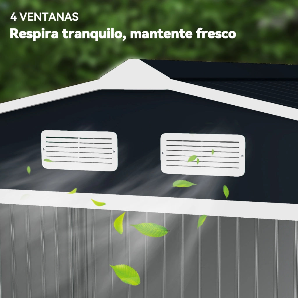 Casetta da Giardino ¨C Minimal ¨C Grigio Scuro 277x195x192 cm