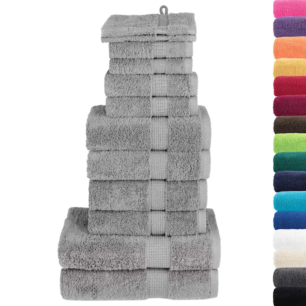 Set ASciugamani SOLUND 12 pz Grigio 600 gsm 137577