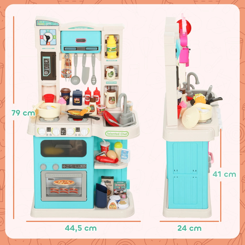 Set Cucina Giocattolo 92 Pezzi ¨C Xylo ¨C Plastica Verde con Rubinetto, 3-6 Anni