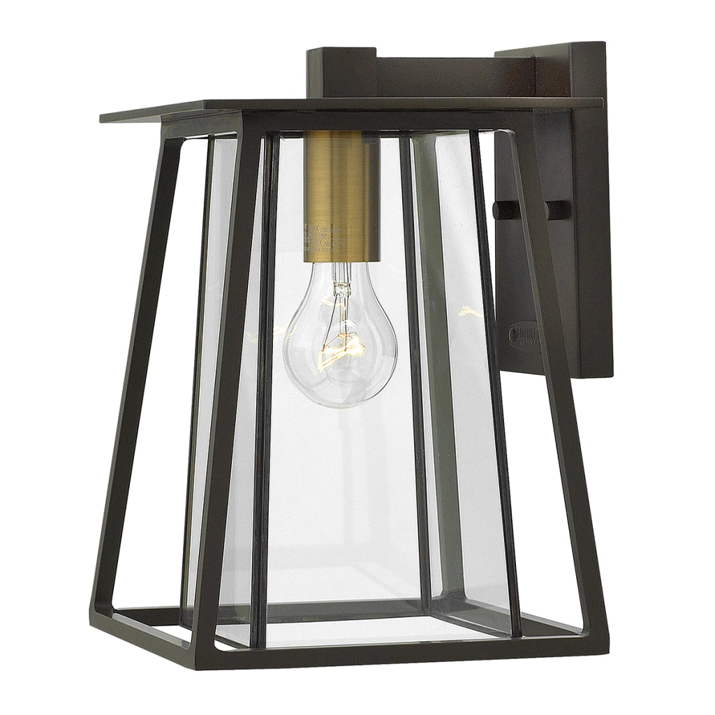 Applique esterno Walker bronzo ottone antico E27 60W