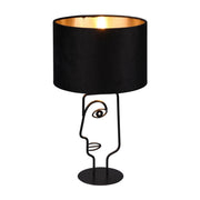 LÚZETE - LAMPADA DA TAVOLO IN METALLO OTIS PARALUME NERO