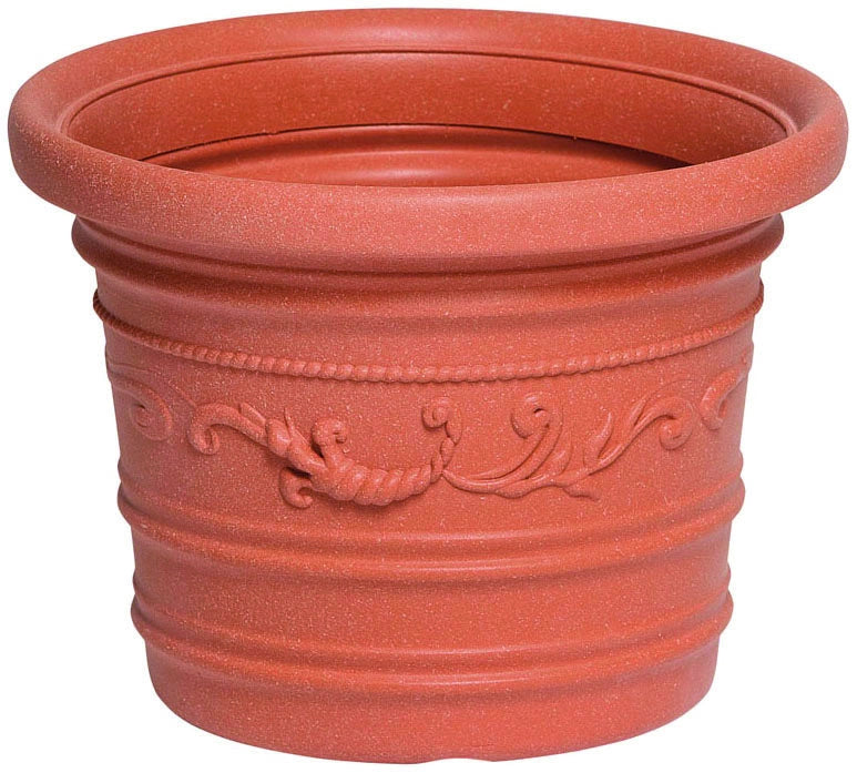 VASO TONDO FESTONATO PRESTIGE Col. Terracotta Ø cm. 50