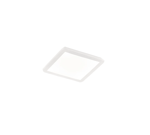 Plafoniera LED, plastica, bianco, 30x3x30 cm, Camillus