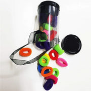 Trade Shop - Set 23 Pezzi Mini Codini Scatolina Codino Elastici 2cm Bambina Capelli Coda -